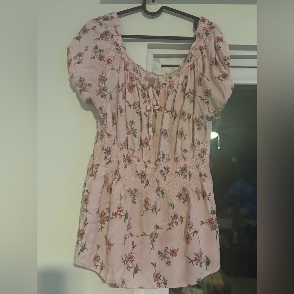 No Boundaries Pink Floral Dress